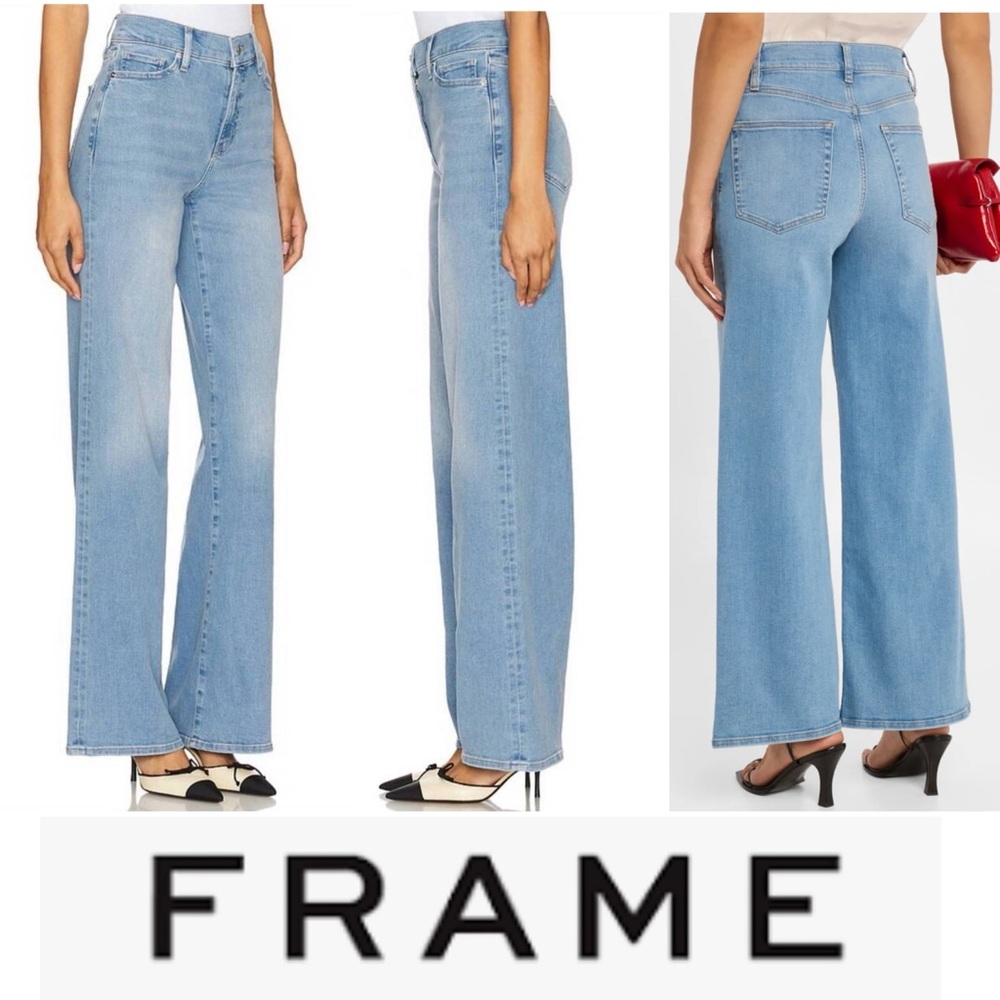 FRAME Le Slim Palazzo in Honeymoon Wash